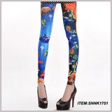 Cheap Print Flower Leggings Wholesale (SNNK1751)