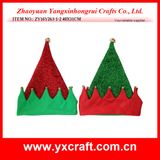 Christmas Decoration (ZY16Y263-1-2 40X31CM) Santa Claus Elf Hat