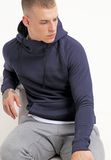Men's High Collar Plain Pullover Hoodies