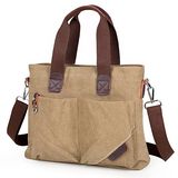 Fashion Foldable Canvas Leisure Tote Briefcase Bag Messenger Bag