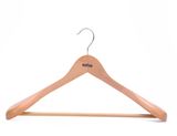 Natural Finish Wooden for Coats with Logo