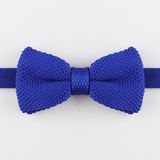 Royalblue Knit Bow Tie