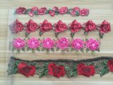 Hot Sale Colorful Flower Design 3D Lace