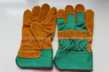 10.5 Inch Cow Split Leather Working Welding Glove with Ce
