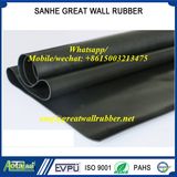 Natural Black Rubber Sheet Floor Mat with Hypalon Fabric