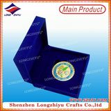 Enamel Zinc Alloy Metal Coin with Velvet Box