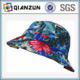 Custom Design Label Logo Popular Floral Blank Bucket Cap