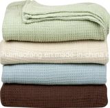 Waffle /Herringbone Weave 100%Cotton Hotel Blanket