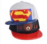 New Style Custom Building Block Snapback Cap for Chirlden Toy