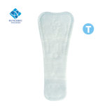 Soft Breathable Organic T Shape Girls Panty Liners with White Surface