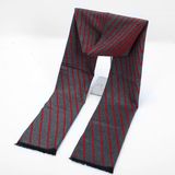 Men's Reversible Cashmere Like Winter Warm Checked Stripe Printing Thick Knitted Woven Scarf (SP801)