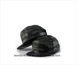 Custom Cotton Flat Brim Camo Blank Snapback Cap