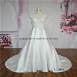 Satin Skirt Lace Bridal Wedding Dress