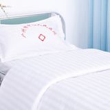 Hot Sales Hotel Hospital Cotton Stripe Bed Cover Set/Duvet Cover