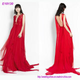 Full Length Design Latest Fashion Maxi Red Women Evening Dresses