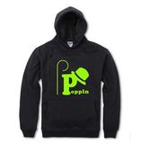 Wholesale Plain/Custom Embroidery Black Bulk Mens Sweatshirt/Hoodie