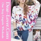 Casual Fashion Long Sleeve Lady Chiffon Shirt