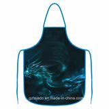 Women Restaurant Home Kitchen Apron Flower Printed Pretty and Practical Dacron Apron Wholesale