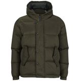 Men Light Cotton Padding Army Green Jacket