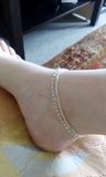 Crystal Rhinestone Charm Drop Anklet