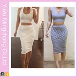 Fashipm Summer Woemn Two Piece Set Party Dress (58271)