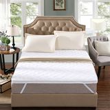 Microfiber Filling Cotton Hotel White Mattress Topper/Mattress Pad