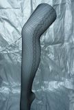 Sexy Tights Fishnet Stocking with Check Pattern 1957