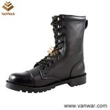 Full Leather Black Military Combat Boots for Army Soliders (WCB029)