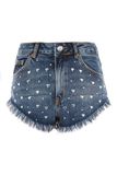 2017 New Designs Summer Fashion Gilrs Heart Stud Kiri Hot Shorts