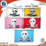 Fashion Men's Funny Metal Skull Cufflinks for Garment Accessory