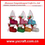 Christmas Decoration (ZY16Y247-1-2-3-4-5-6-7) Christmas Gift Boot Decoration Shiny Boot