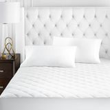 Quilted, Hypoallergenic and Water-Resistant Microfiber Mattress Pad