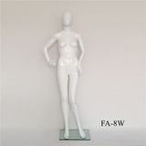 Window Display Factory Wholesale Plastic Glossy White Female Form Mannequin