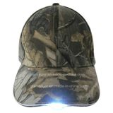 Real Tree Camouflage Military Baseball Hat with LED Lights