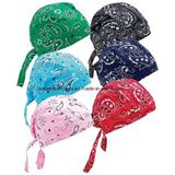 Factory Produce Custom Print Cotton Paisley Pirate Headwrap Bandana