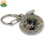 Promotional Cheap Zinc Alloy Sticker Metal Keychain