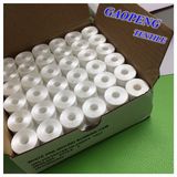 100% Polyester White Pre-Wound Bobbins Thread for Sewing 75D