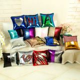 Car Seat Cushion Two Bright Sequin Throw Pillow