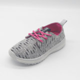 Comfy Shoes/Children Sneaker/White Shoes with PVC Injection Outsole