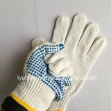 Hot Sale Anti-Slip PVC Dotted Cotton Safety Gloves