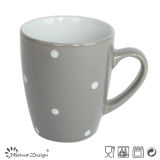 Dots Design Ceramic Grey Color Coffee Mug