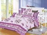 Poly/Cotton Printed King Fitted Bedspread Patchwork Bedding Set