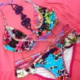 New Style Hot Sexy Giry Printing Swimwear Set Beachwear Bikini