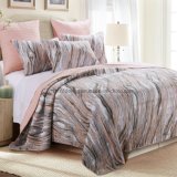 Cotton Rotary Print Quilt in Blush (DO6087)