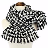 Womens Soft Cashmere Feel Alike Swallow Gird Printing Stole Shawl Scarf (SP277)