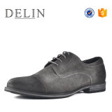 New Hi Quality Grey Suede Cow Leather Men Shoes Causal