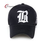 3D Embroidery on 6 Panel Basbeall Cap Customized Logos