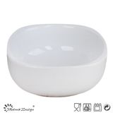 Inside White Outside Square Glaze Rice Bowl