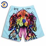 Oeko-Tex Full Waist Polyester Patterned Men Board Short Swimwear