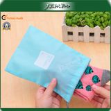 Silk Screen Printing Small Drawstring Storage Bag for Socks